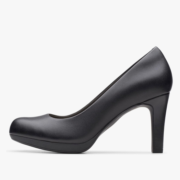 Clarks Elegant Black Heels - Picture 4 of 6